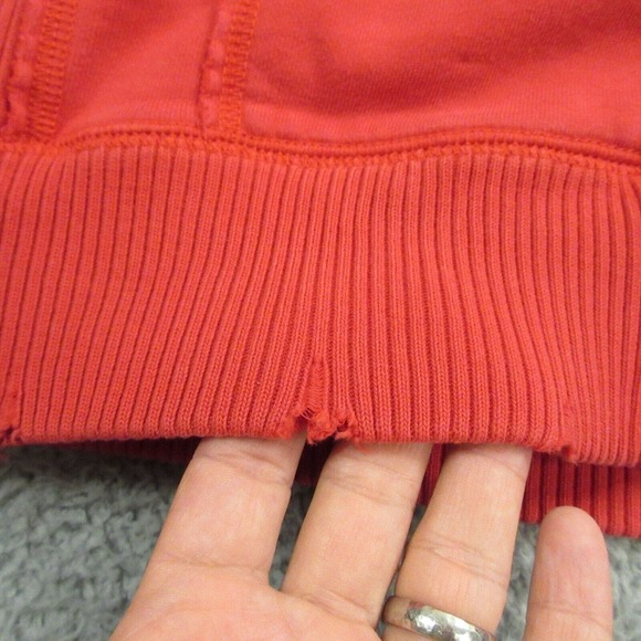 Mitchell & Ness Mens 49ers Niners San Francisco Hoodie size L Full Zip Distress - Picture 3 of 12